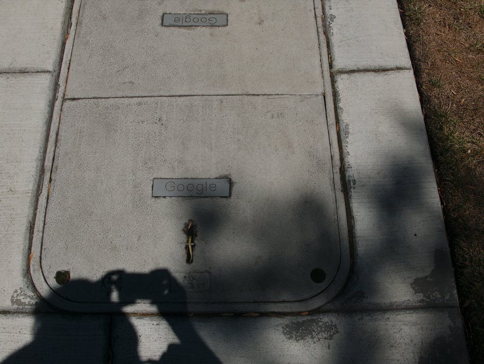 Google sidewalk sign