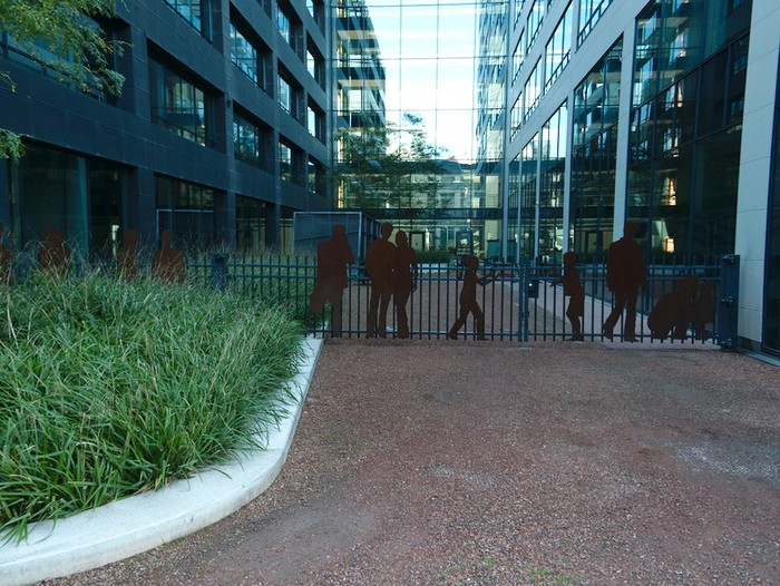 Flatland on a fence