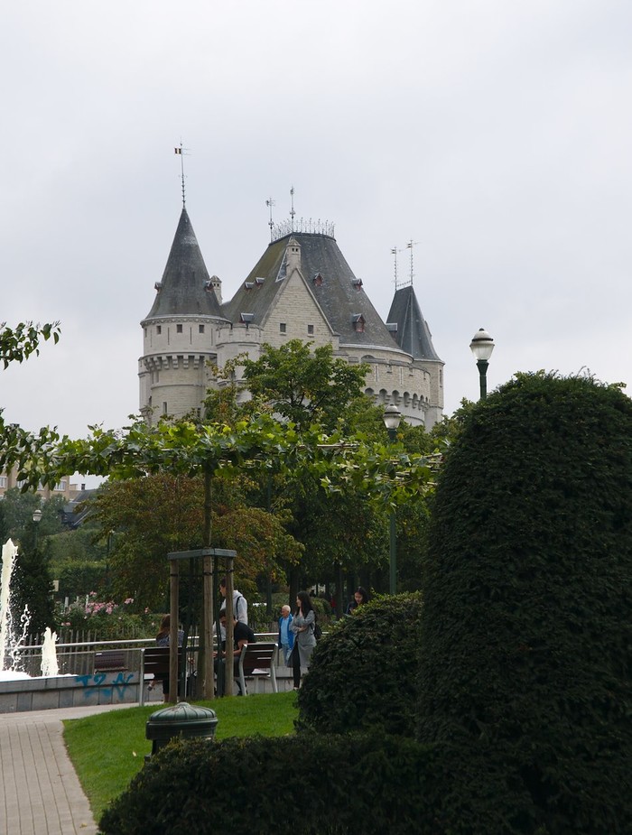 The castle in the distance