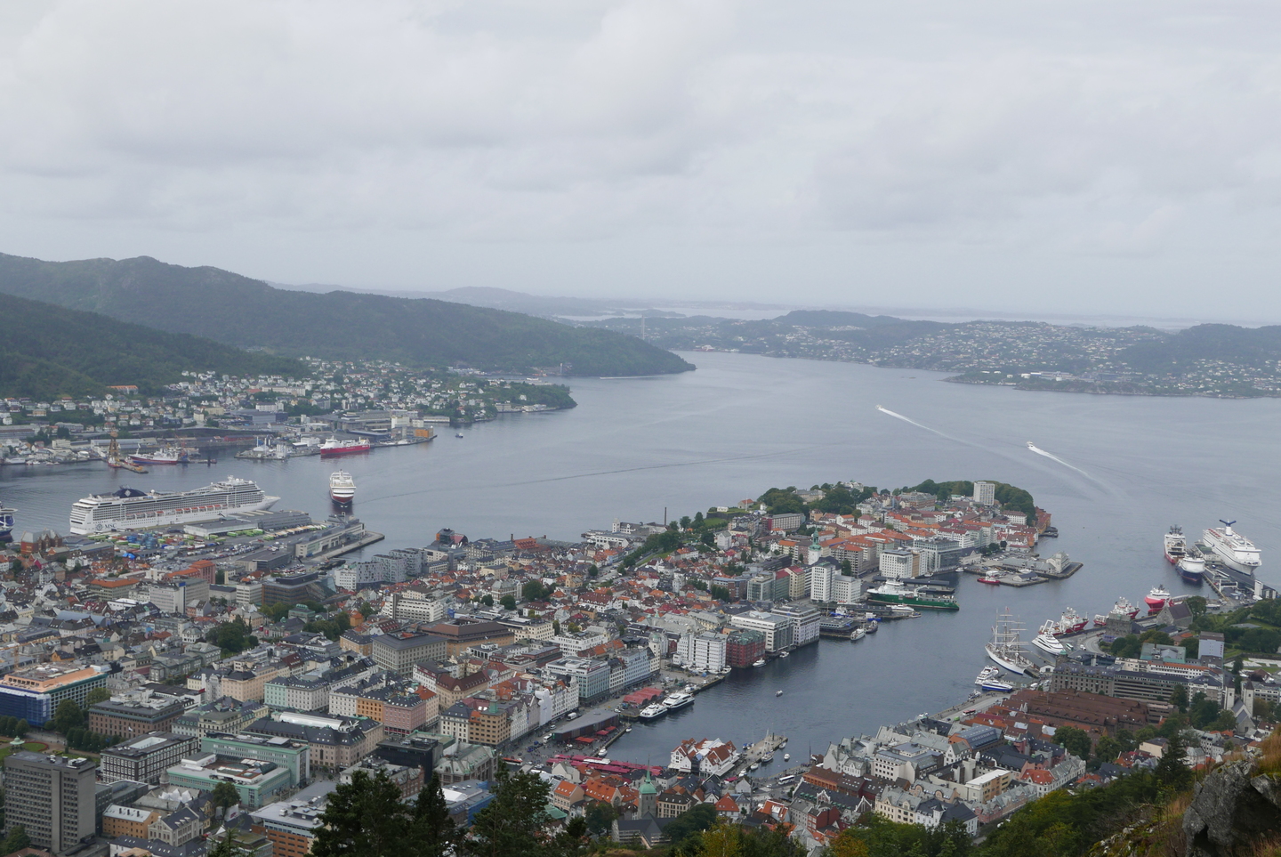 View of Bergen from above