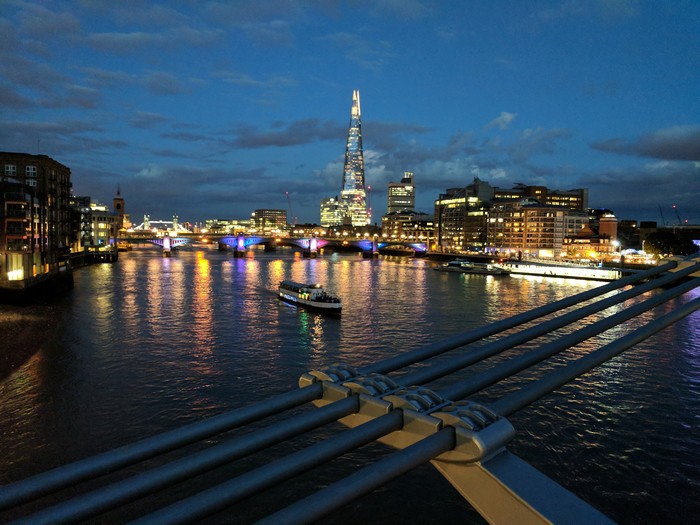 London at dusk
