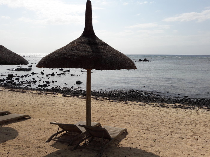 The beach in front of our hotel.