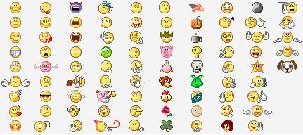 original msn emoticons