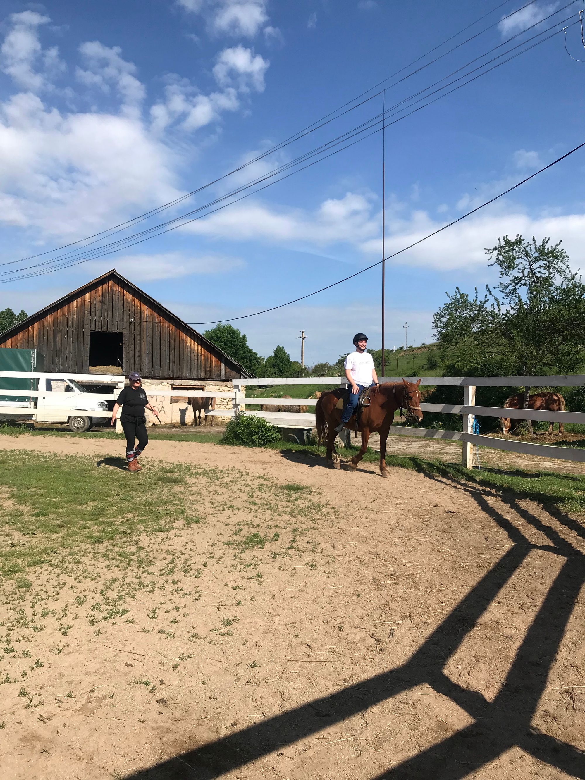 Roland tries new things: Horse riding