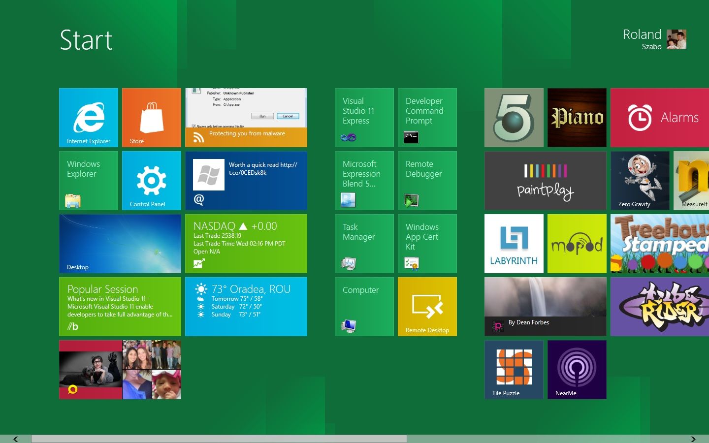 Windows 8 Developer Preview - part 1